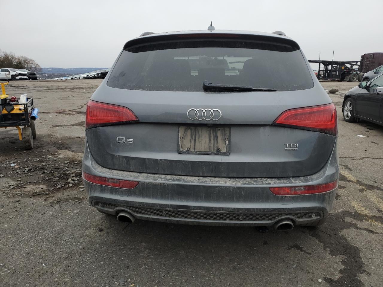 2014 Audi Q5 VIN WA1DMAFP3EA023929 Copart auction photo, front end / side damage thumbnail 6