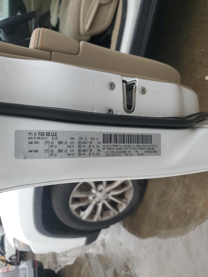 2019 Jeep Grand Cherokee VIN 1C4PJLCB1KD487568 Copart auction photo, rear end / minor dent/scratches damage thumbnail 14