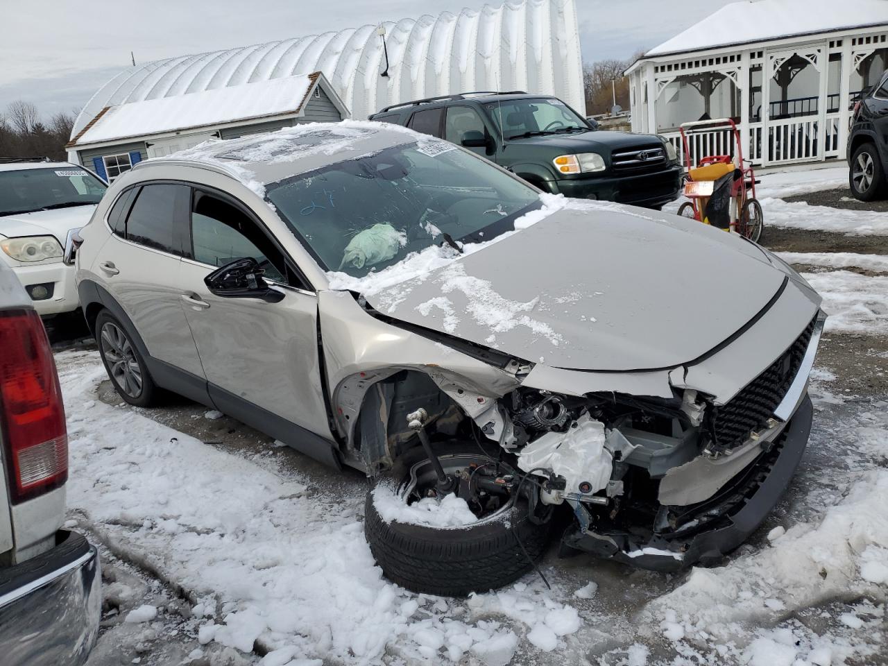 2024 Mazda CX-30 VIN 3MVDMBDM4RM662980 Copart auction photo, front end / side damage thumbnail 4