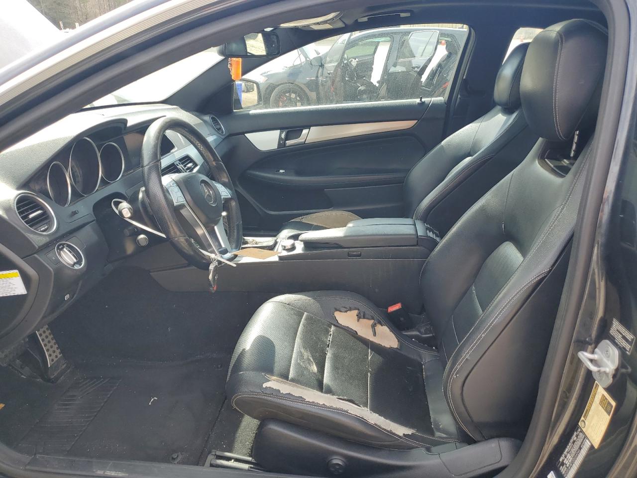 2013 Mercedes-Benz C-klasse VIN WDDGJ4HB1DG054046 Copart auction photo, mechanical / minor dent/scratches damage thumbnail 7