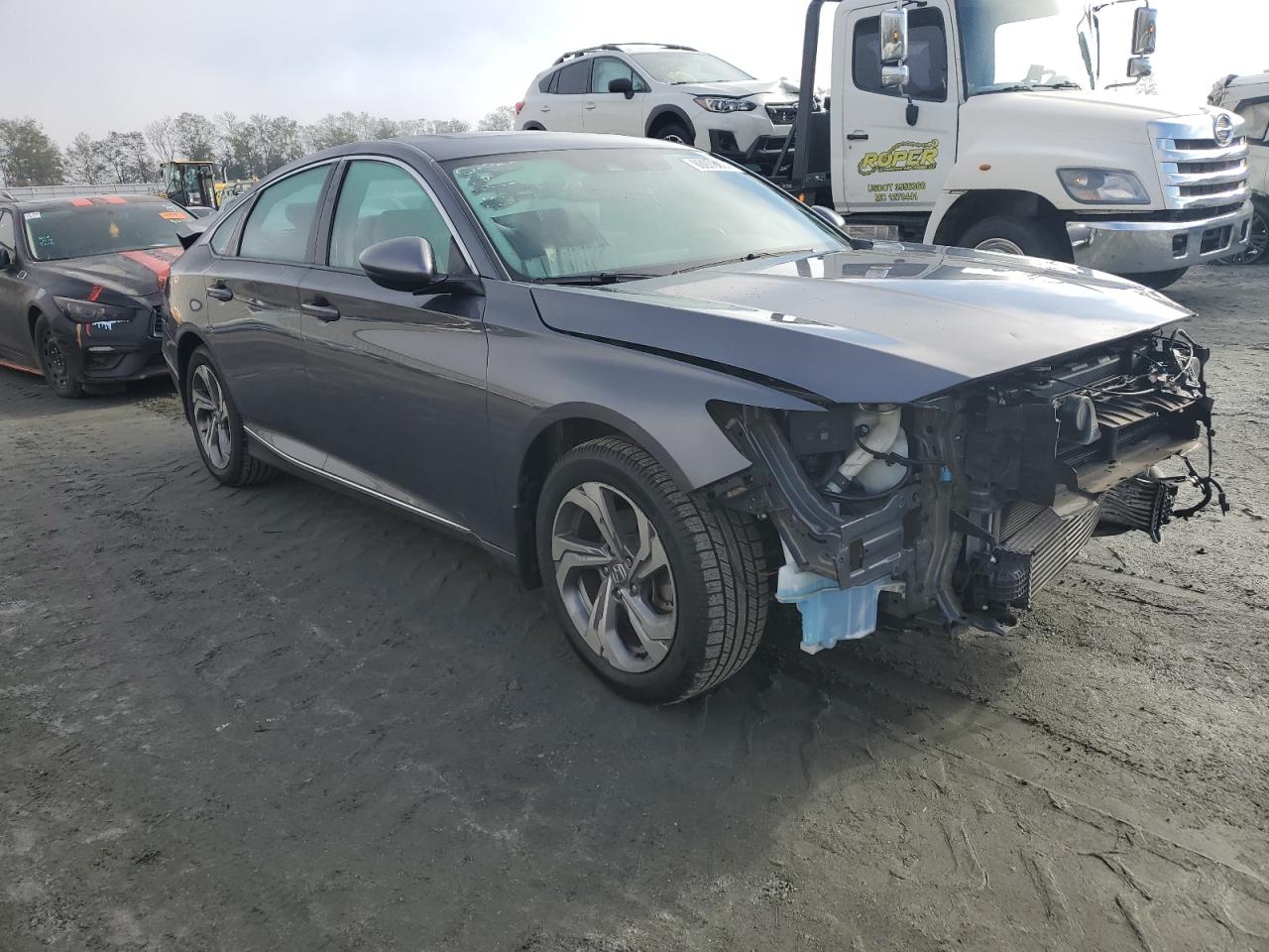 2018 Honda Accord VIN 1HGCV1F52JA127711 Copart auction photo, front end / undercarriage damage thumbnail 4