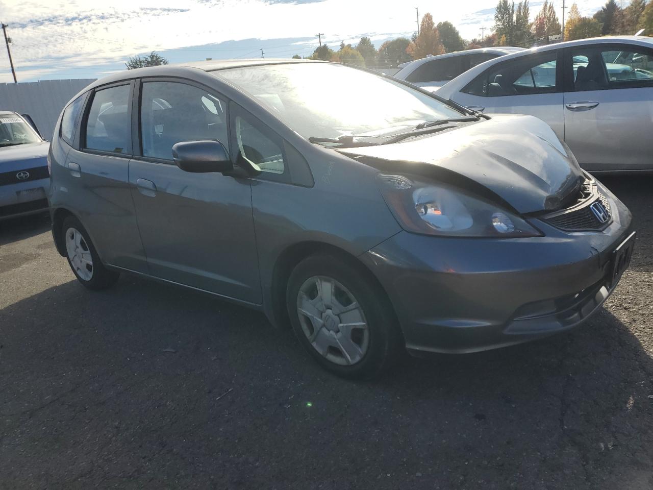 2013 Honda Fit VIN JHMGE8H31DC062152 Copart auction photo, front end damage thumbnail 4