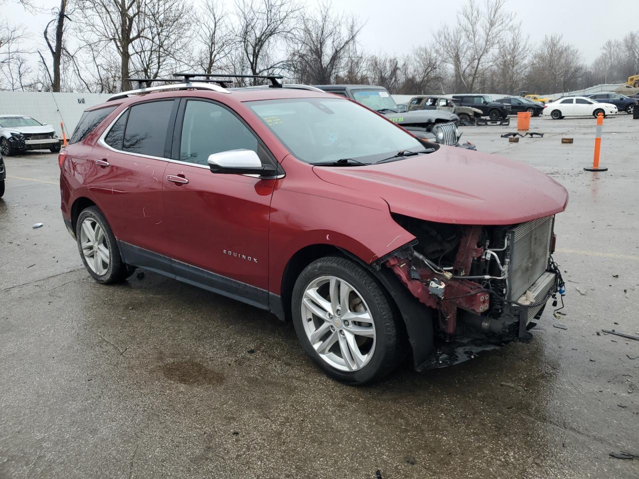 2018 Chevrolet Equinox VIN 2GNAXNEX2J6172176 Copart auction photo, front end / rear end damage thumbnail 4