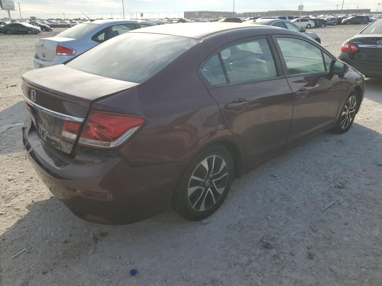 2014 Honda Civic VIN 19XFB2F80EE074059 Copart auction photo, rear end damage thumbnail 3