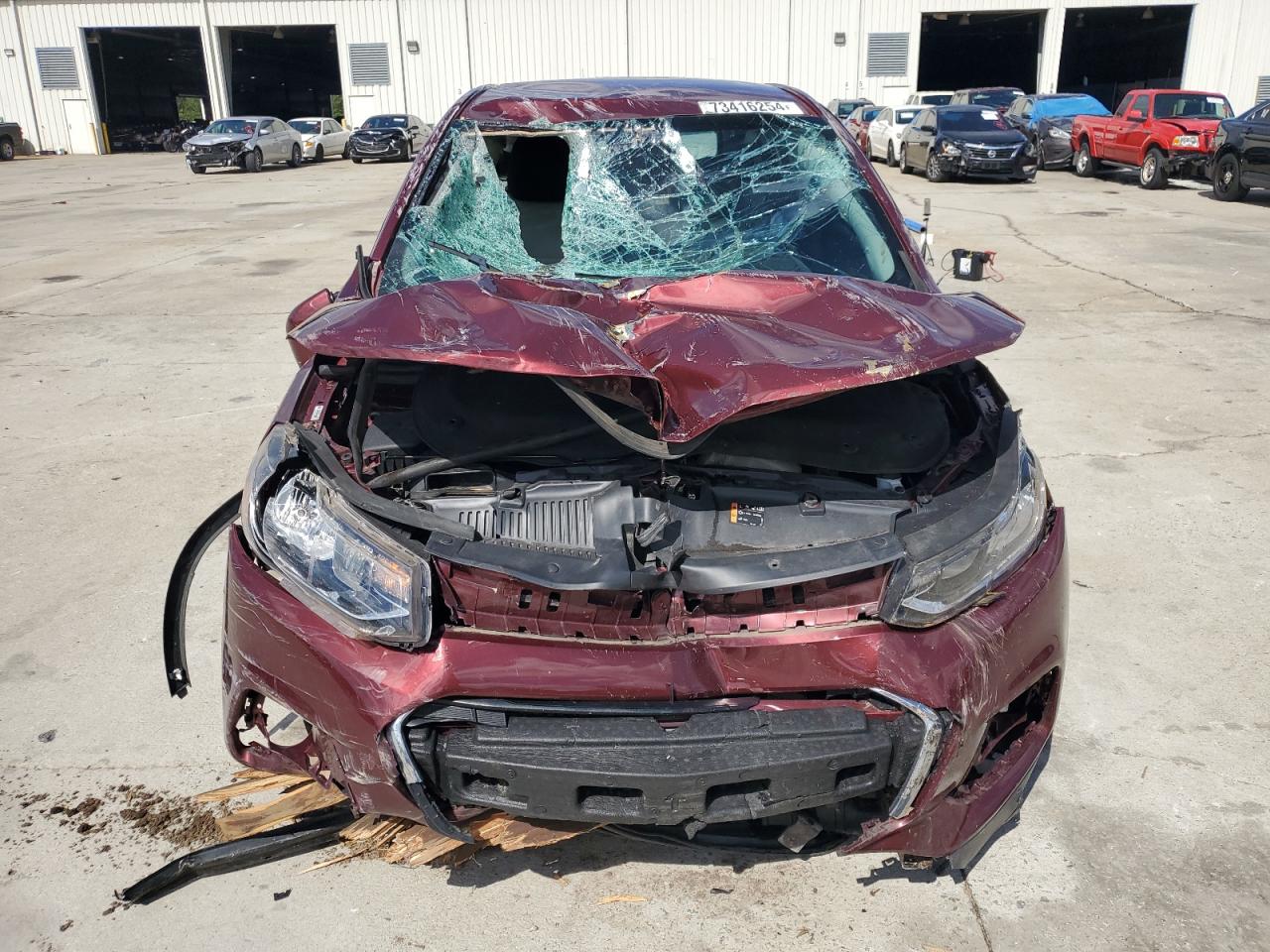 2017 Chevrolet Trax VIN 3GNCJKSB8HL186672 Copart auction photo, all over damage thumbnail 5