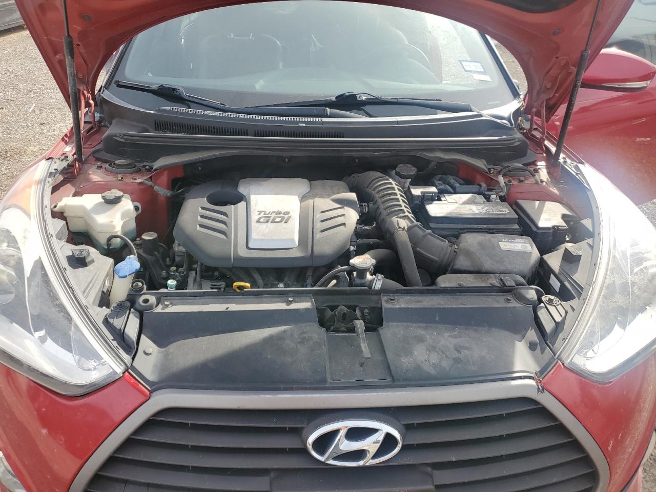 2017 Hyundai Veloster VIN KMHTC6AEXHU309394 Copart auction photo, rear end damage thumbnail 11