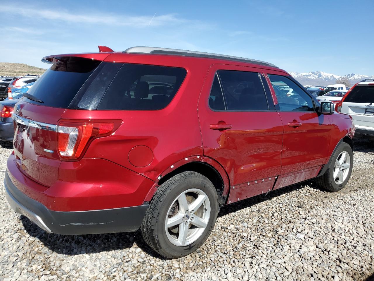 2021 Ford Explorer VIN 1FM5K8DH6GGC86724 Copart auction photo, front end / side damage thumbnail 3