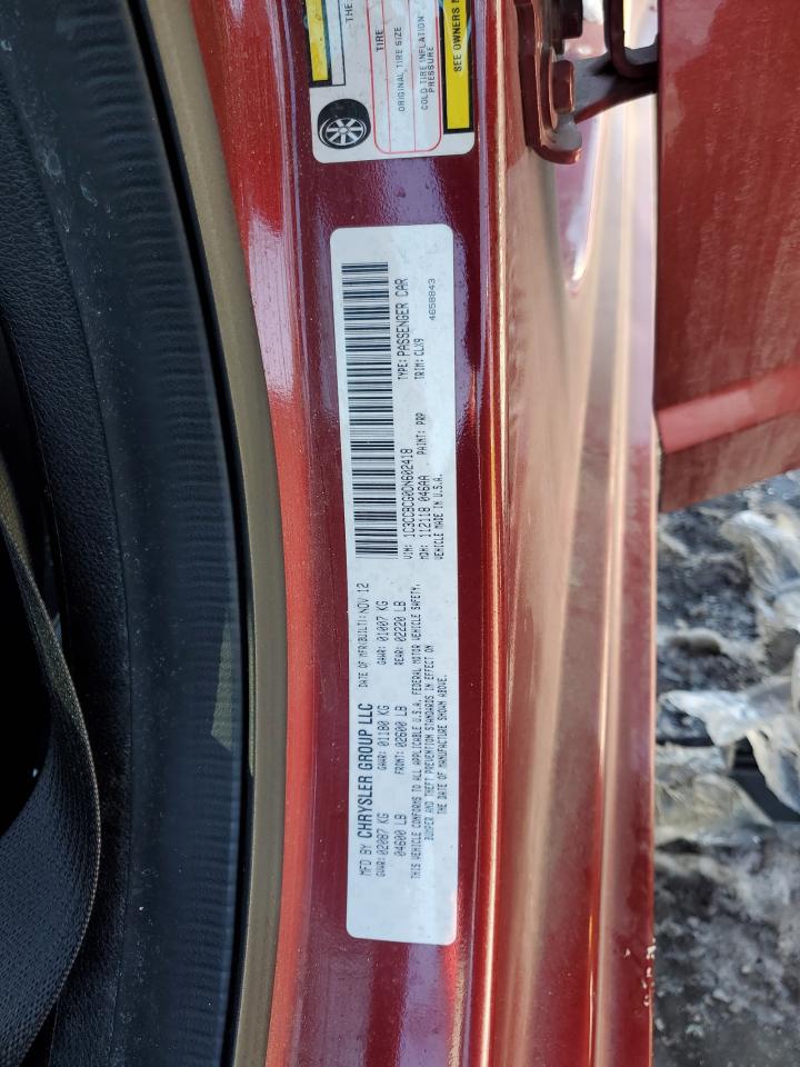 2013 Chrysler 200 VIN 1C3CCBCG0DN602418 Copart auction photo, front end damage thumbnail 15