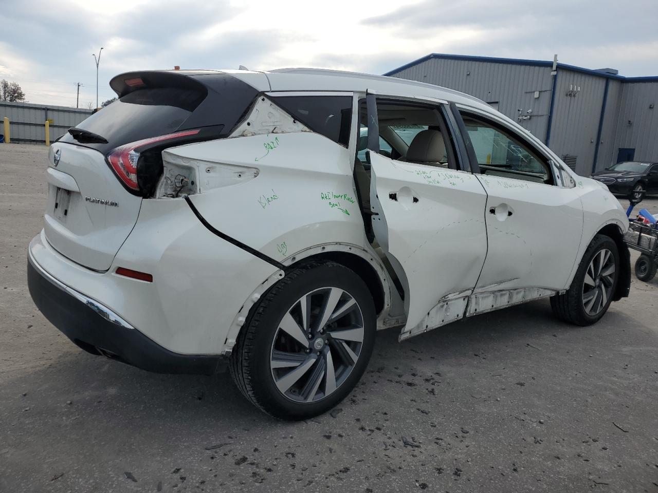 2015 Nissan Murano VIN 5N1AZ2MG9FN242936 Copart auction photo, all over damage thumbnail 3