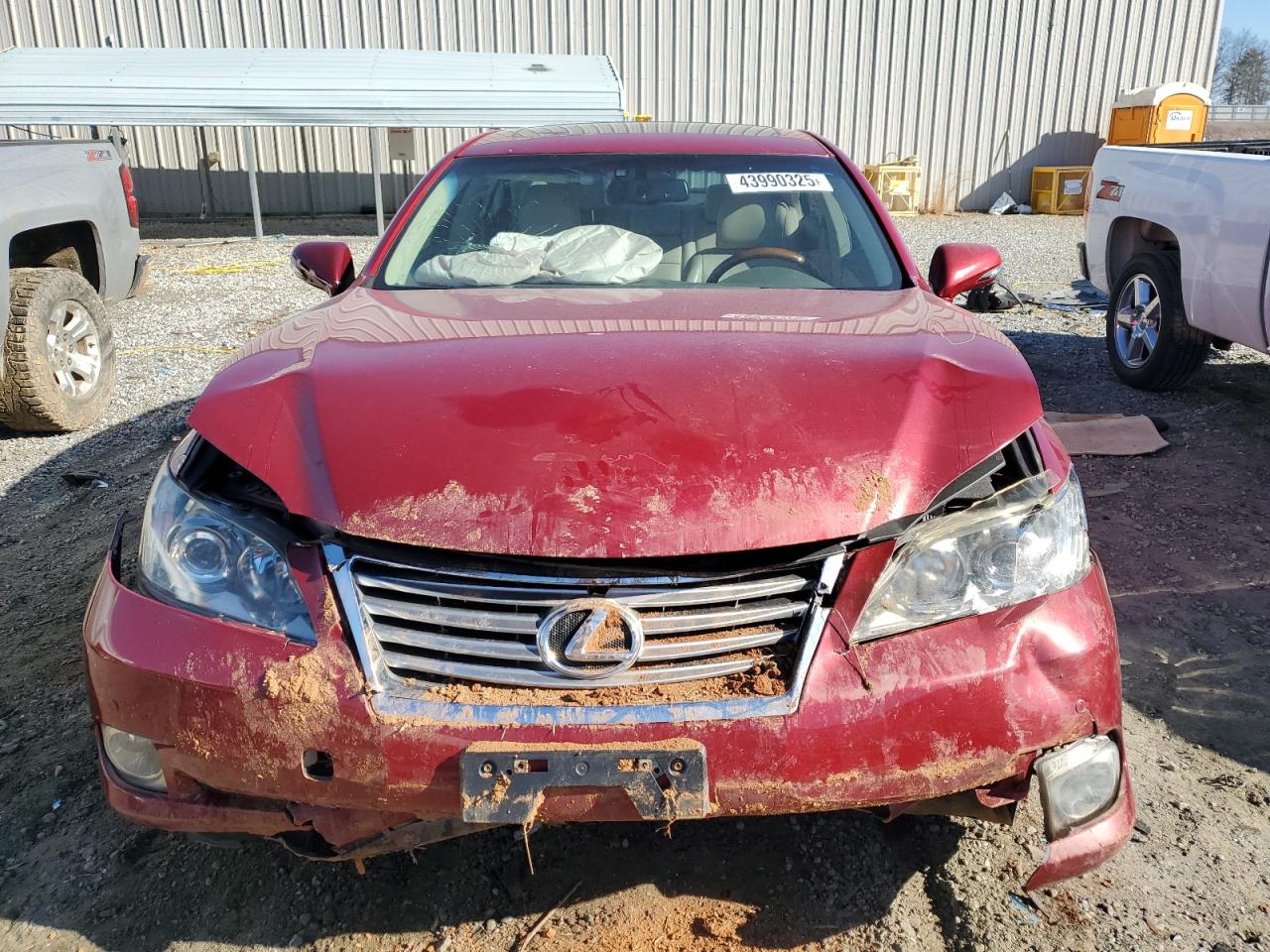 2011 Lexus ES VIN JTHBK1EG1B2435095 Copart auction photo, front end damage thumbnail 5