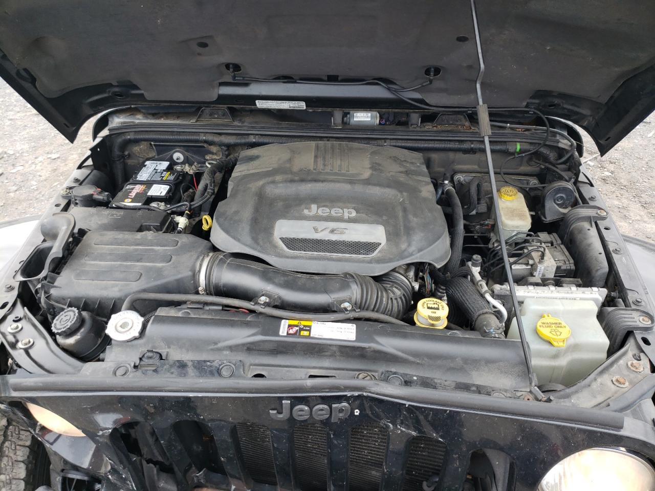 2014 Jeep Wrangler VIN 1C4BJWEG6EL222529 Copart auction photo, front end damage thumbnail 13