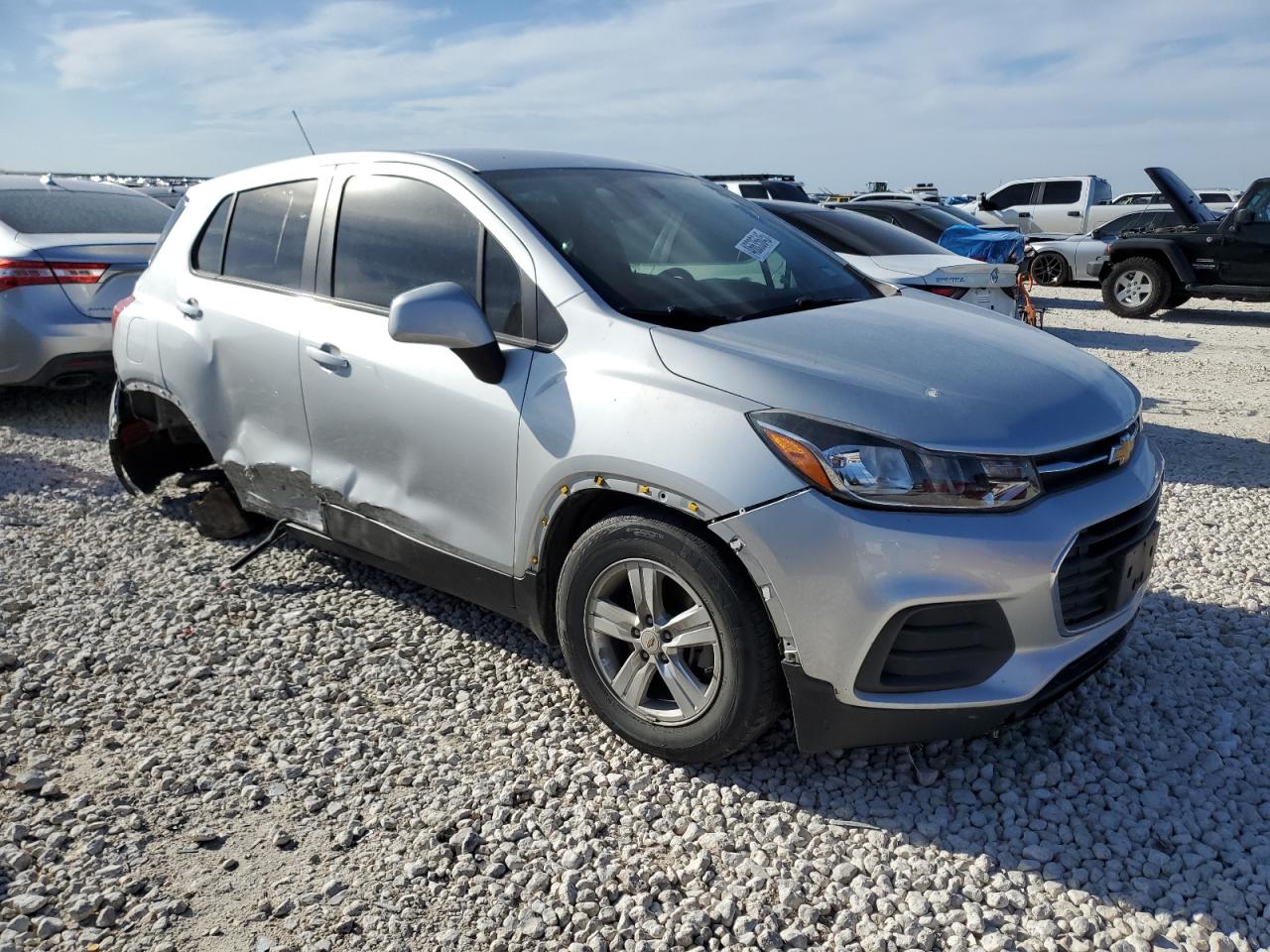 2020 Chevrolet Trax VIN KL7CJKSB6LB327321 Copart auction photo, undercarriage damage thumbnail 4