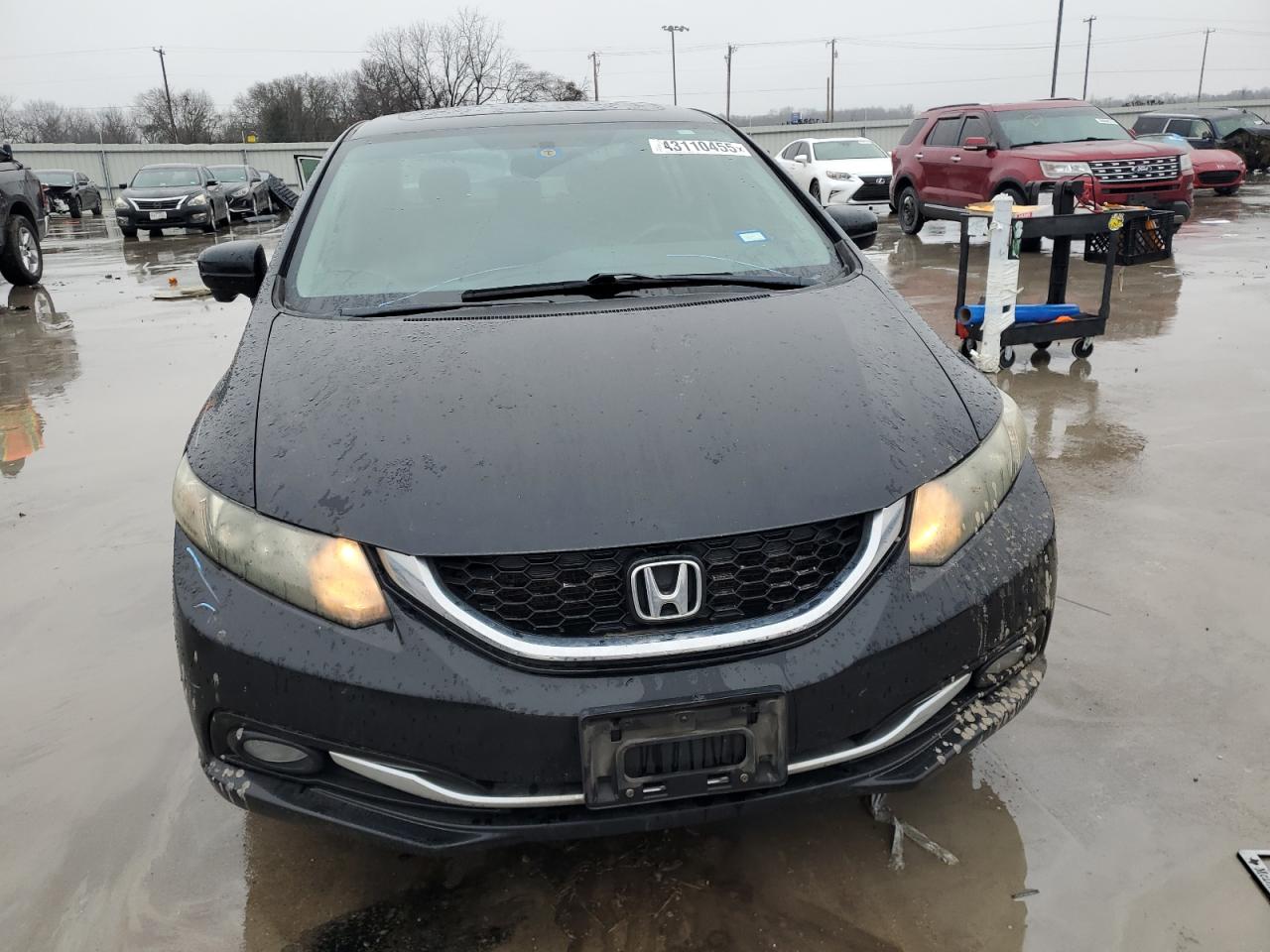 2015 Honda Civic VIN 2HGFB2F96FH522322 Copart auction photo, rear end damage thumbnail 5