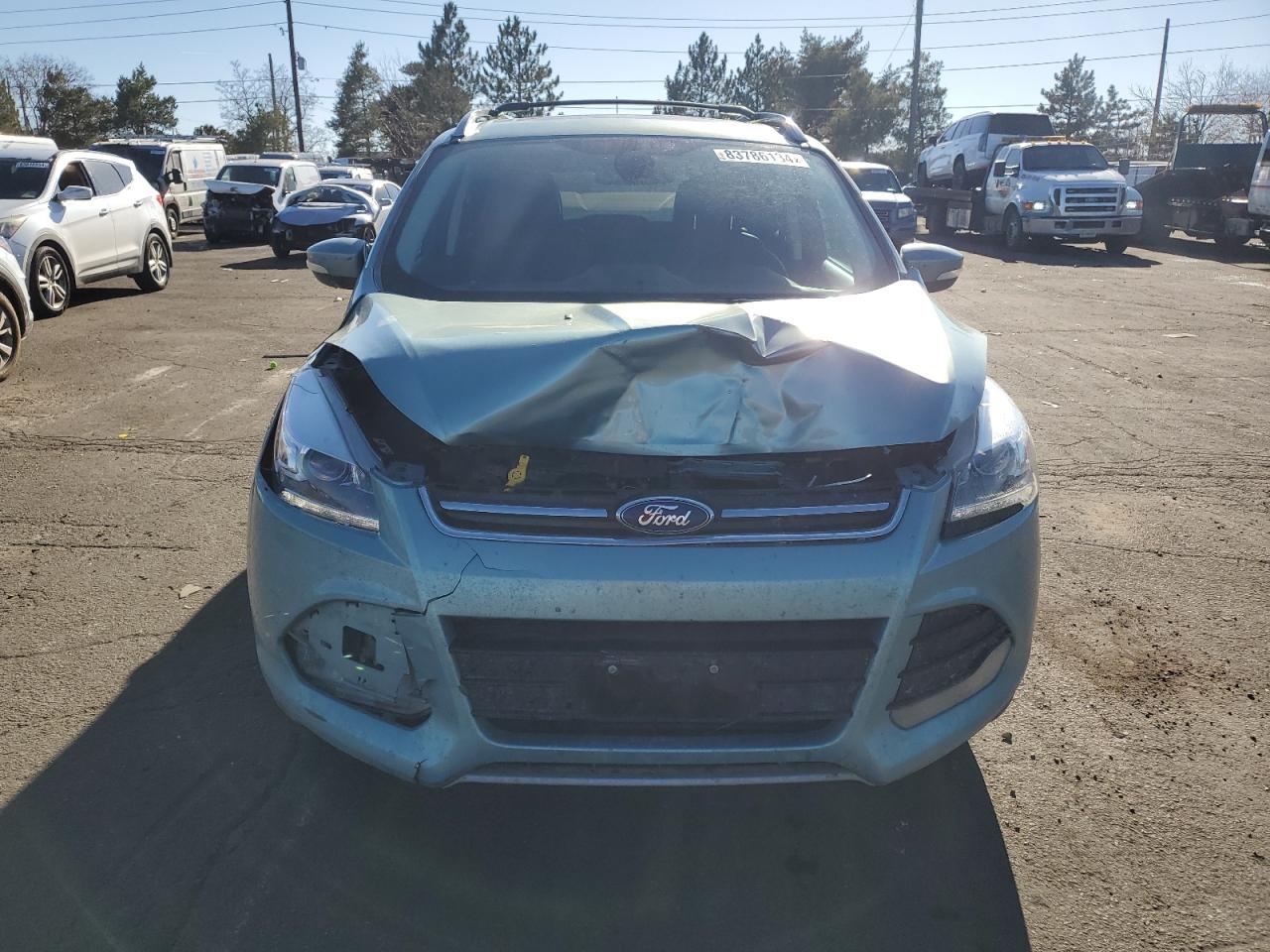 2013 Ford Escape VIN 1FMCU9J92DUA78292 Copart auction photo, front end damage thumbnail 5