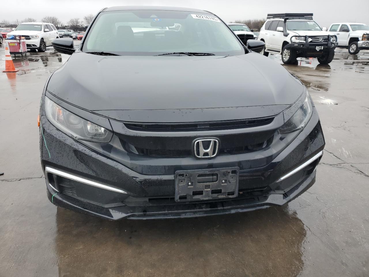 2020 Honda Civic VIN 19XFC2F61LE000156 Copart auction photo, rear end damage thumbnail 5
