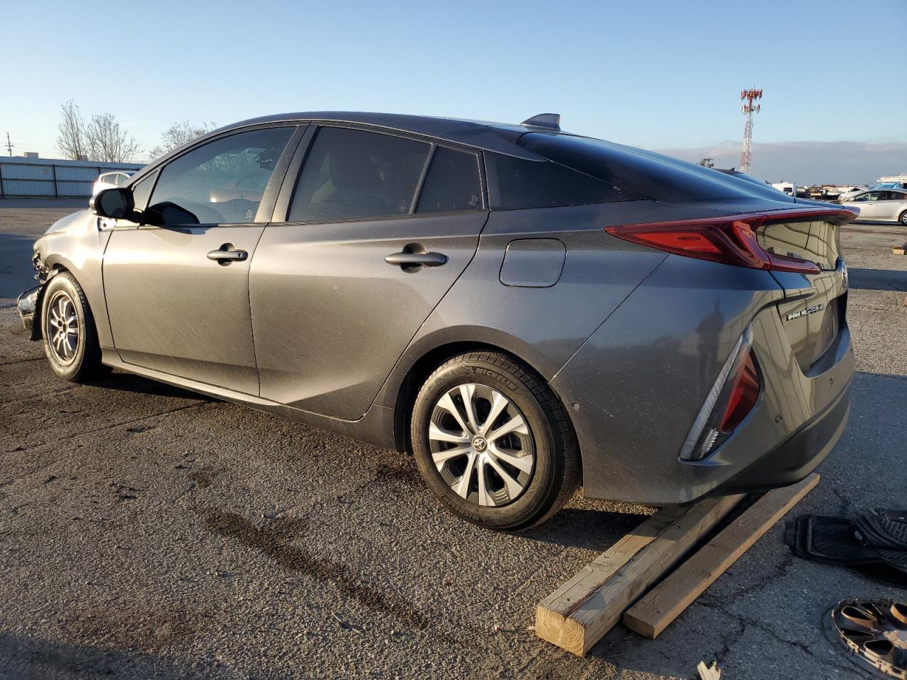 2021 Toyota Prius VIN JTDKAMFP7M3179627 Copart auction photo, front end / side damage thumbnail 2