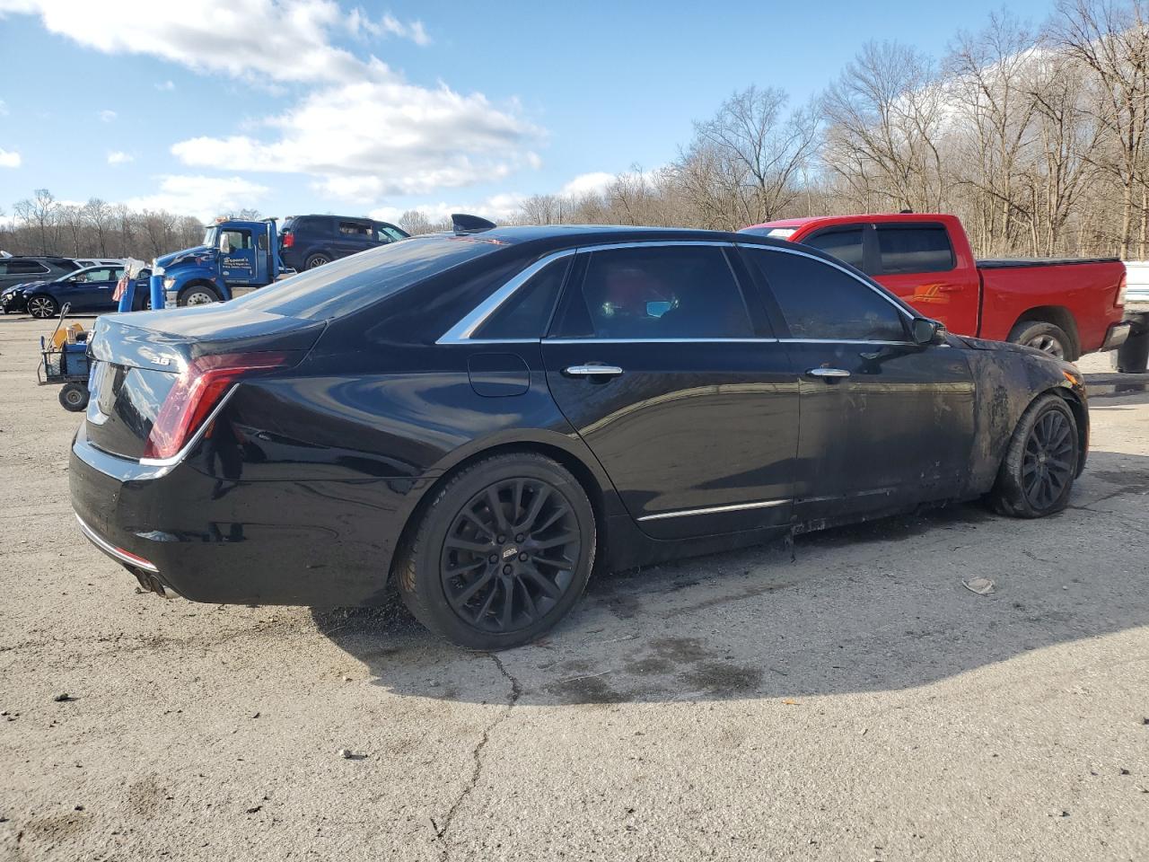 2017 Cadillac CT6 VIN 1G6KD5RS0HU170249 Copart auction photo, burn - engine damage thumbnail 3