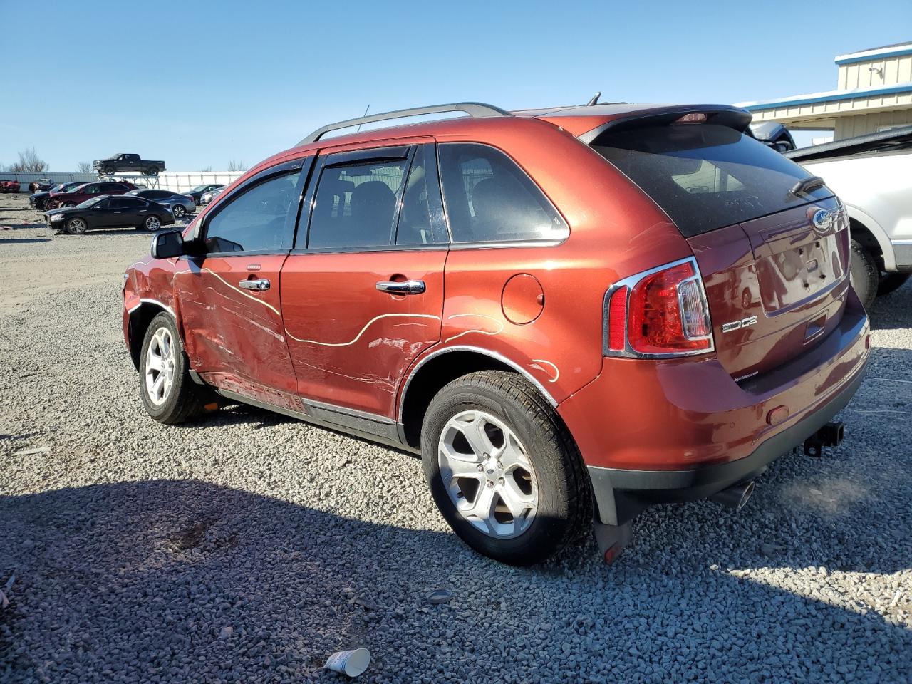2014 Ford Edge VIN 2FMDK3JC6EBB73366 Copart auction photo, front end / side damage thumbnail 2
