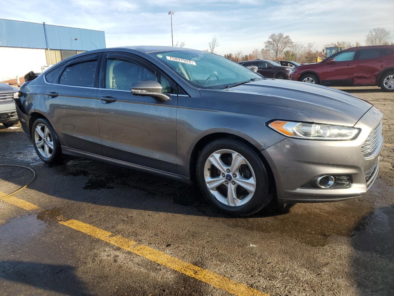 2014 Ford Fusion VIN 1FA6P0H70E5358254 Copart auction photo, rear end damage thumbnail 4