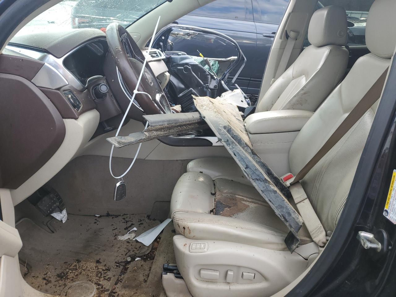 2015 Cadillac SRX VIN 3GYFNEE35FS569868 Copart auction photo, side / front end damage thumbnail 7