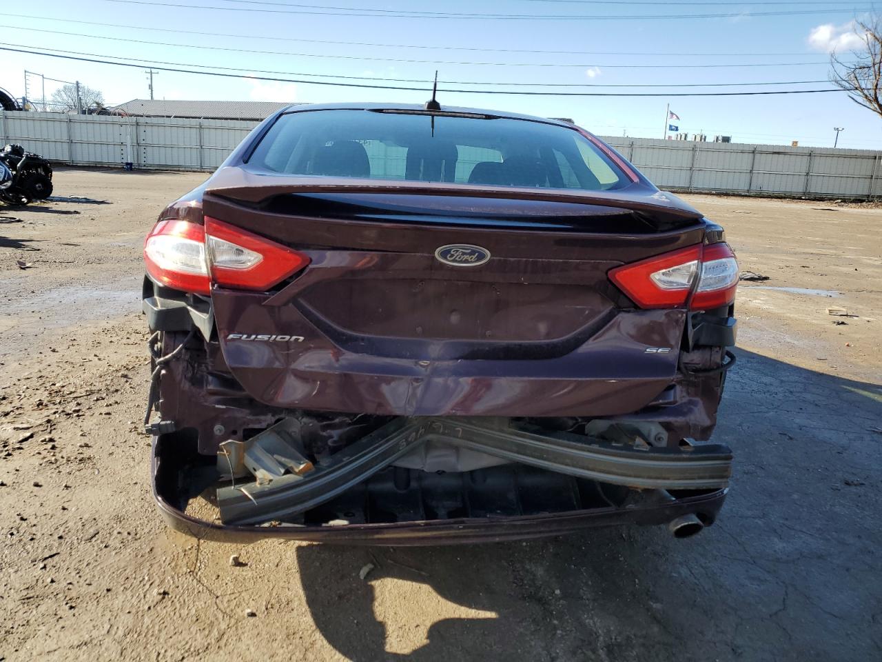 2013 Ford Fusion VIN 3FA6P0H78DR244868 Copart auction photo, rear end / front end damage thumbnail 6