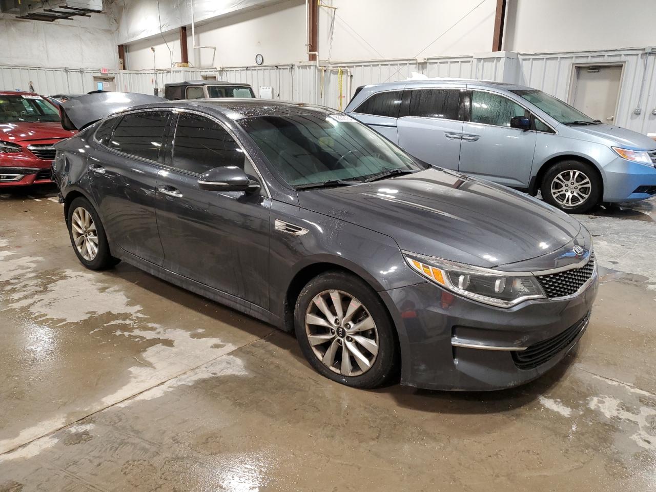 2017 KIA Optima VIN 5XXGU4L31HG156638 Copart auction photo, all over damage thumbnail 4
