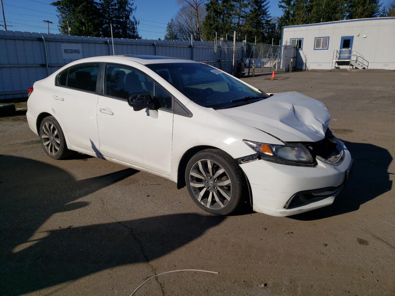 2014 Honda Civic VIN 2HGFB2F56EH003816 Copart auction photo, front end damage thumbnail 4
