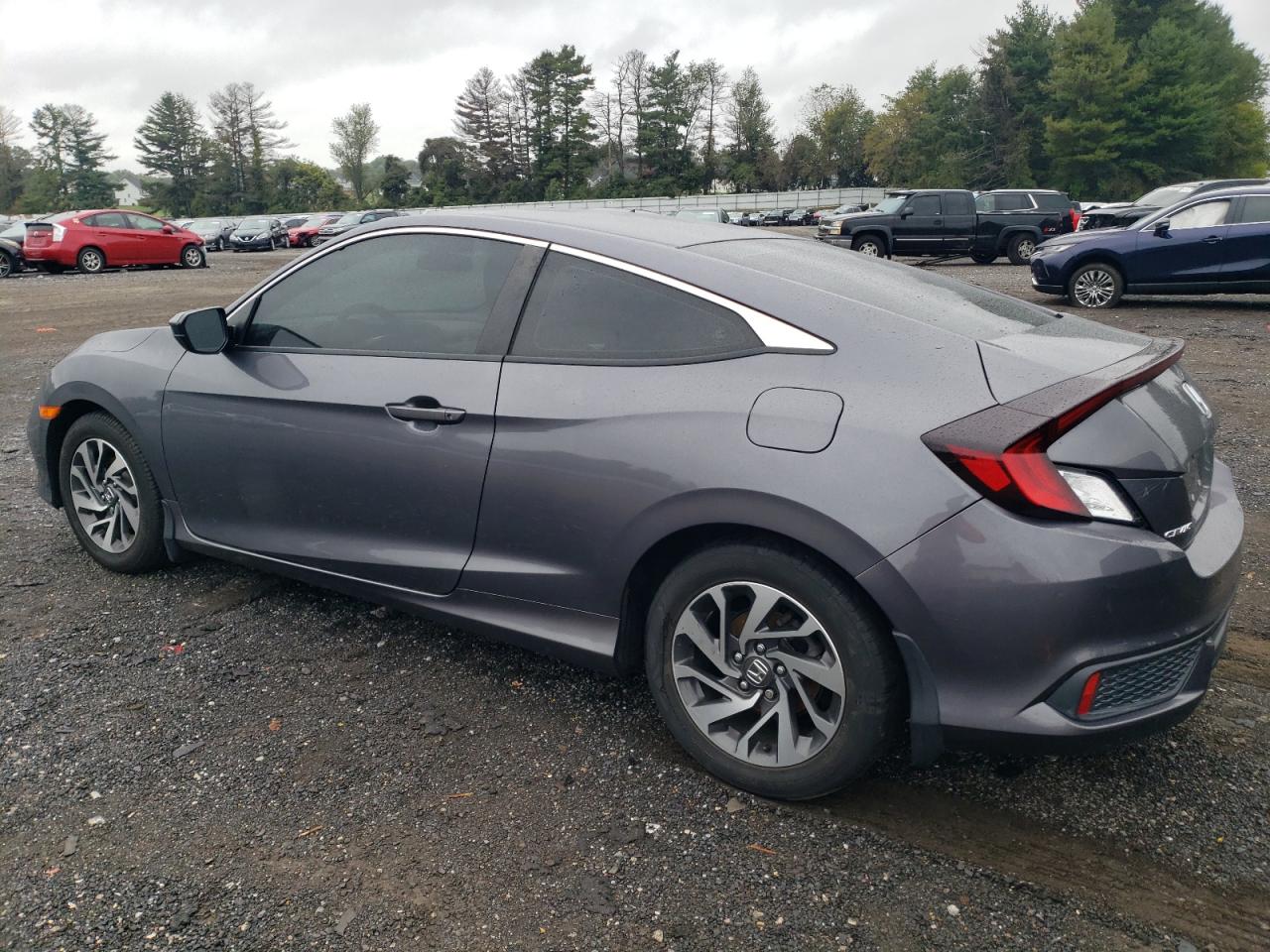 2019 Honda Civic VIN 2HGFC4B67KH302881 Copart auction photo, rear end / undercarriage damage thumbnail 2