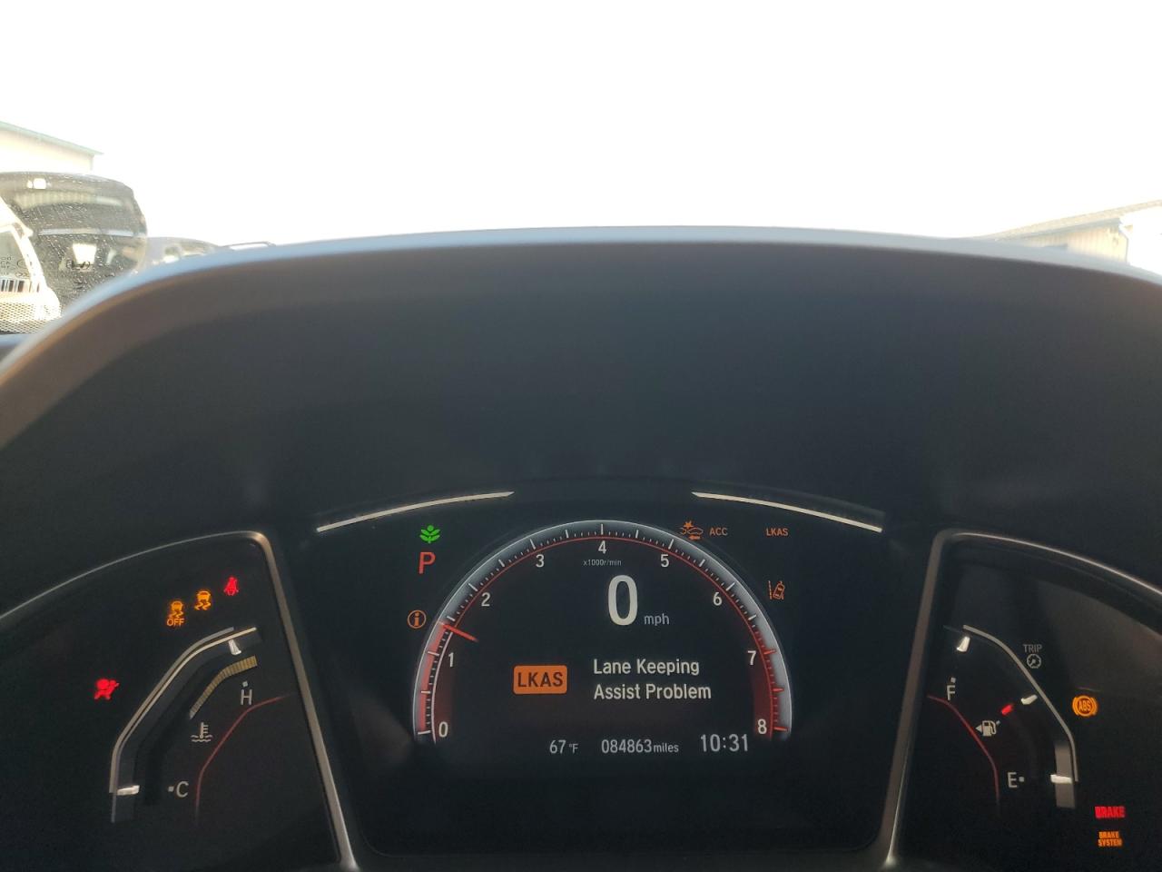 2021 Honda Civic VIN 19XFC2F87ME004229 Copart auction photo, side / front end damage thumbnail 9