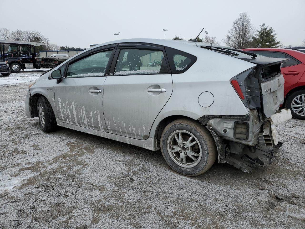 2011 Toyota Prius VIN JTDKN3DU8B0290905 Copart auction photo, front end / rear end damage thumbnail 2