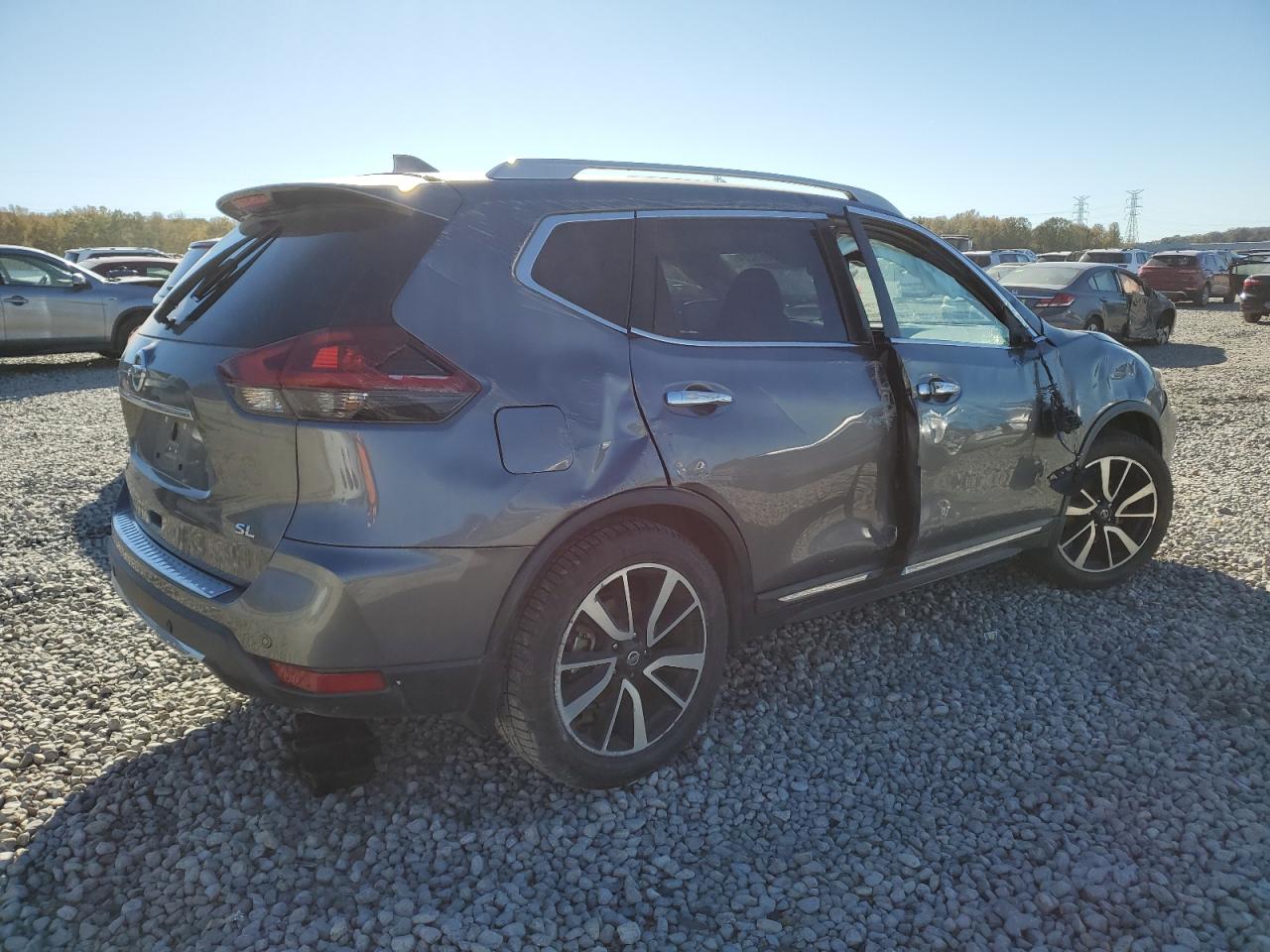 2019 Nissan Rogue VIN 5N1AT2MT6KC781695 Copart auction photo, side damage thumbnail 3