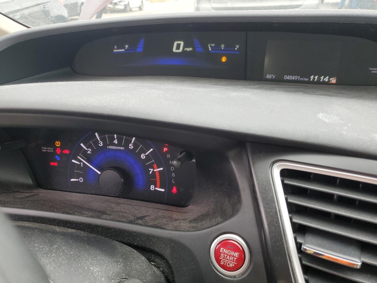 2015 Honda Civic VIN 19XFB2F88FE089569 Copart auction photo, rear end damage thumbnail 9