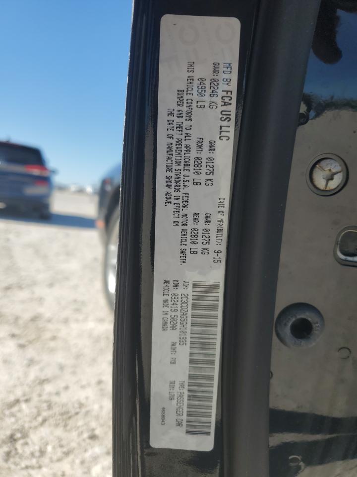 2016 Dodge Challenger VIN 2C3CDZAG5GH101935 Copart auction photo, front end / side damage thumbnail 13