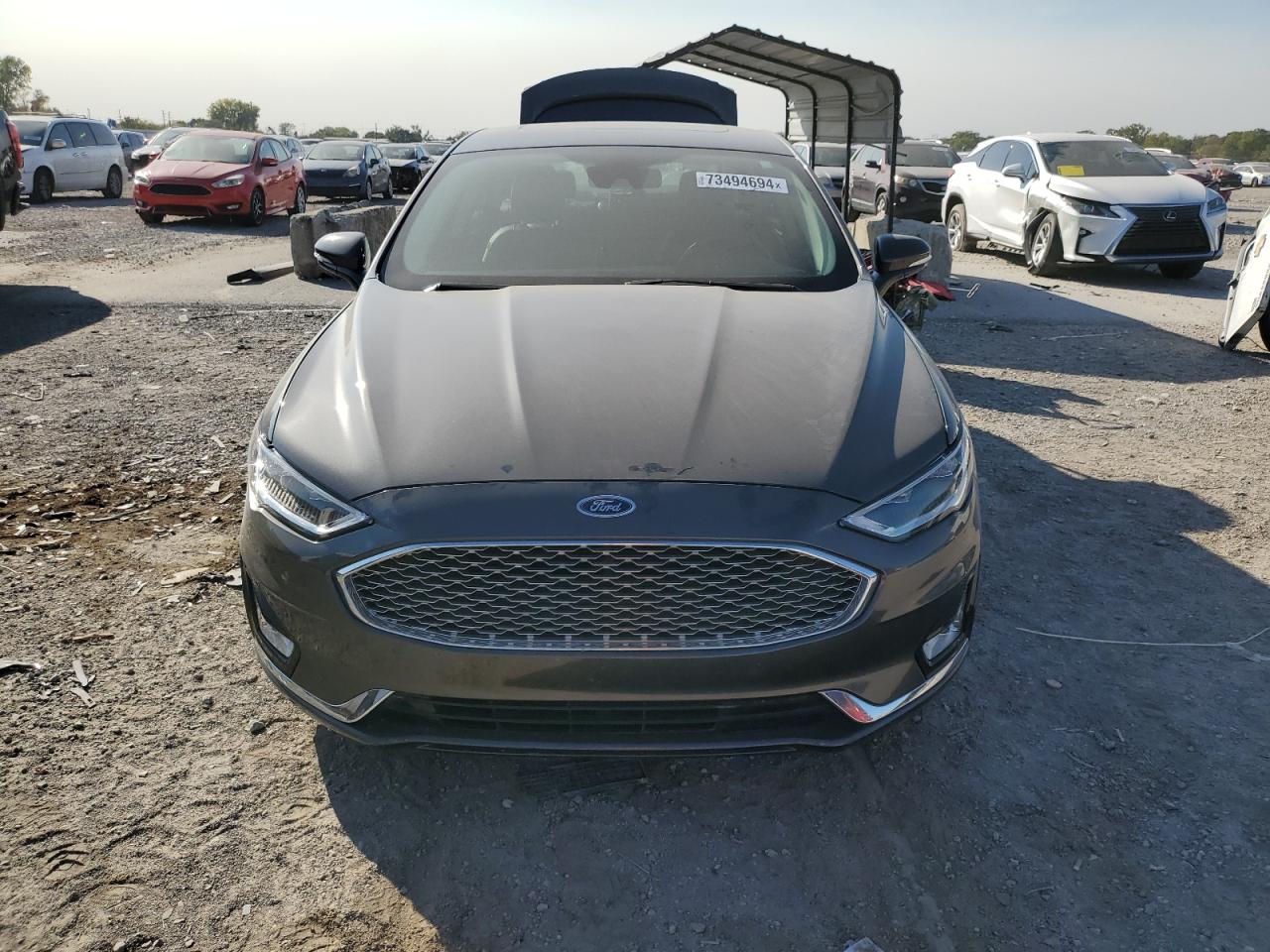 2019 Ford Fusion VIN 3FA6P0RU8KR260442 Copart auction photo, all over damage thumbnail 5