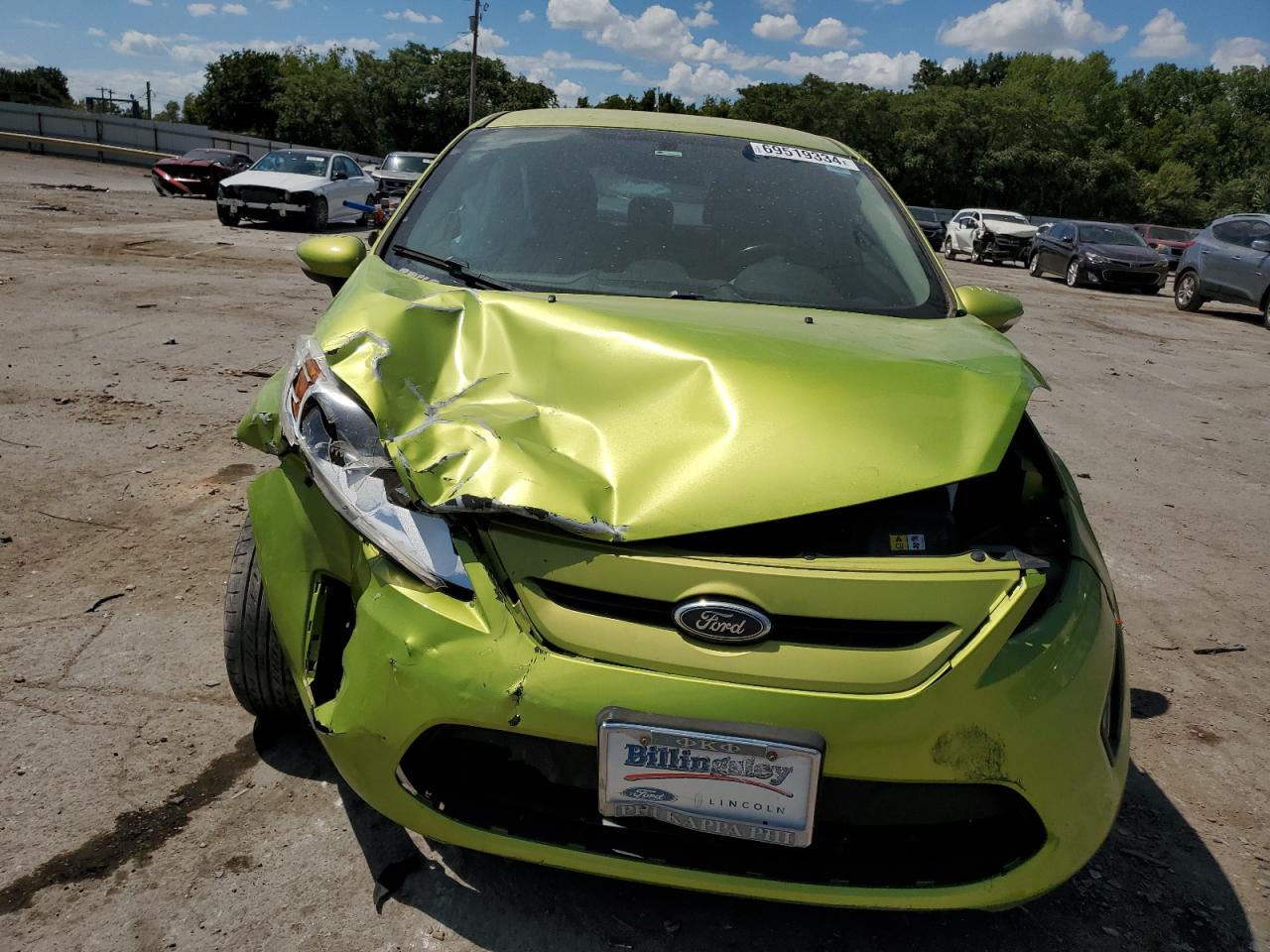 2013 Ford Fiesta VIN 3FADP4EJ3DM214494 Copart auction photo, front end / minor dent/scratches damage thumbnail 5