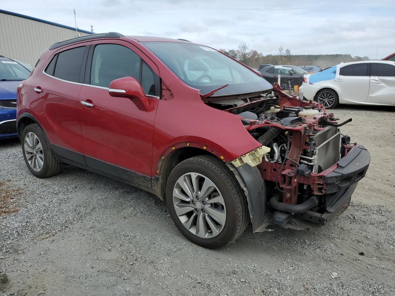 2017 Buick Encore VIN KL4CJESB4HB177022 Copart auction photo, front end / side damage thumbnail 4
