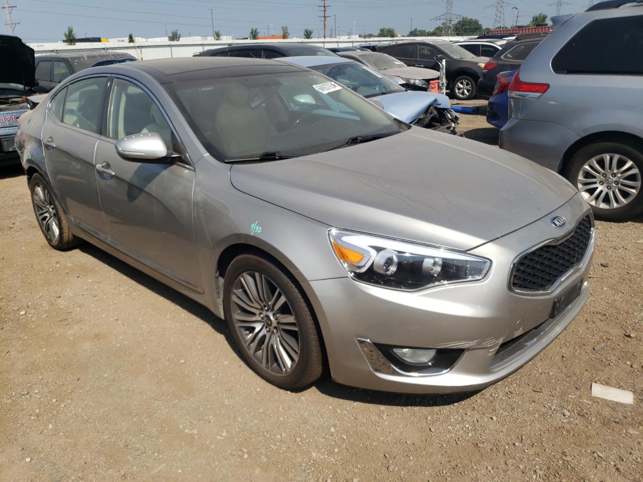 2015 KIA Cadenza VIN KNALN4D73F5177261 Copart auction photo, rear end damage thumbnail 4