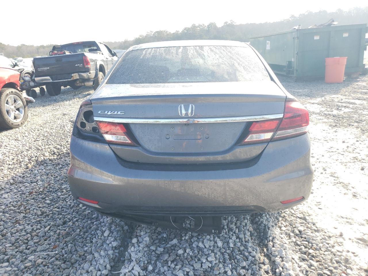 2015 Honda Civic VIN 19XFB2F59FE058854 Copart auction photo, all over damage thumbnail 6