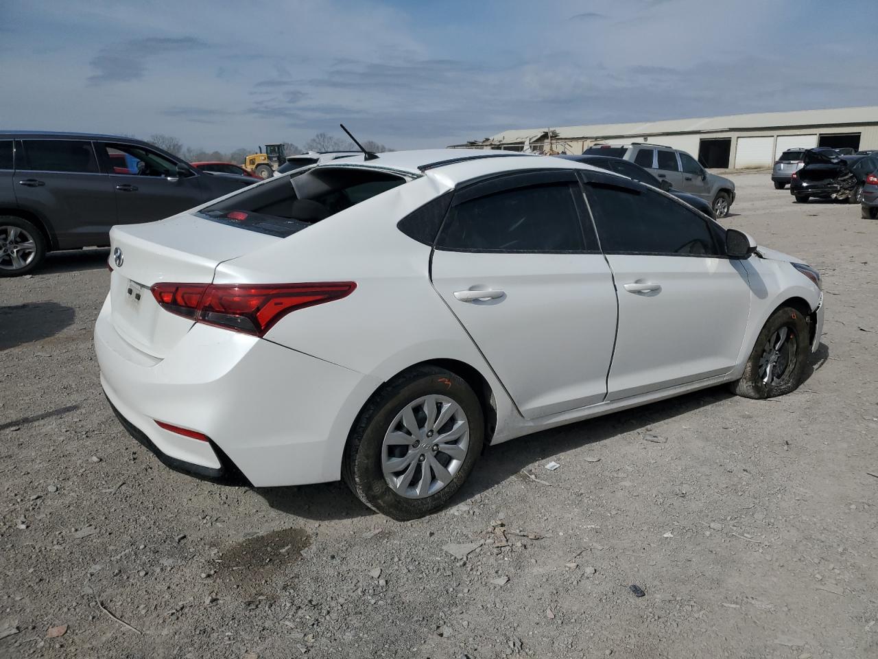2022 Hyundai Accent VIN 3KPC24A67NE183381 Copart auction photo, rollover damage thumbnail 3