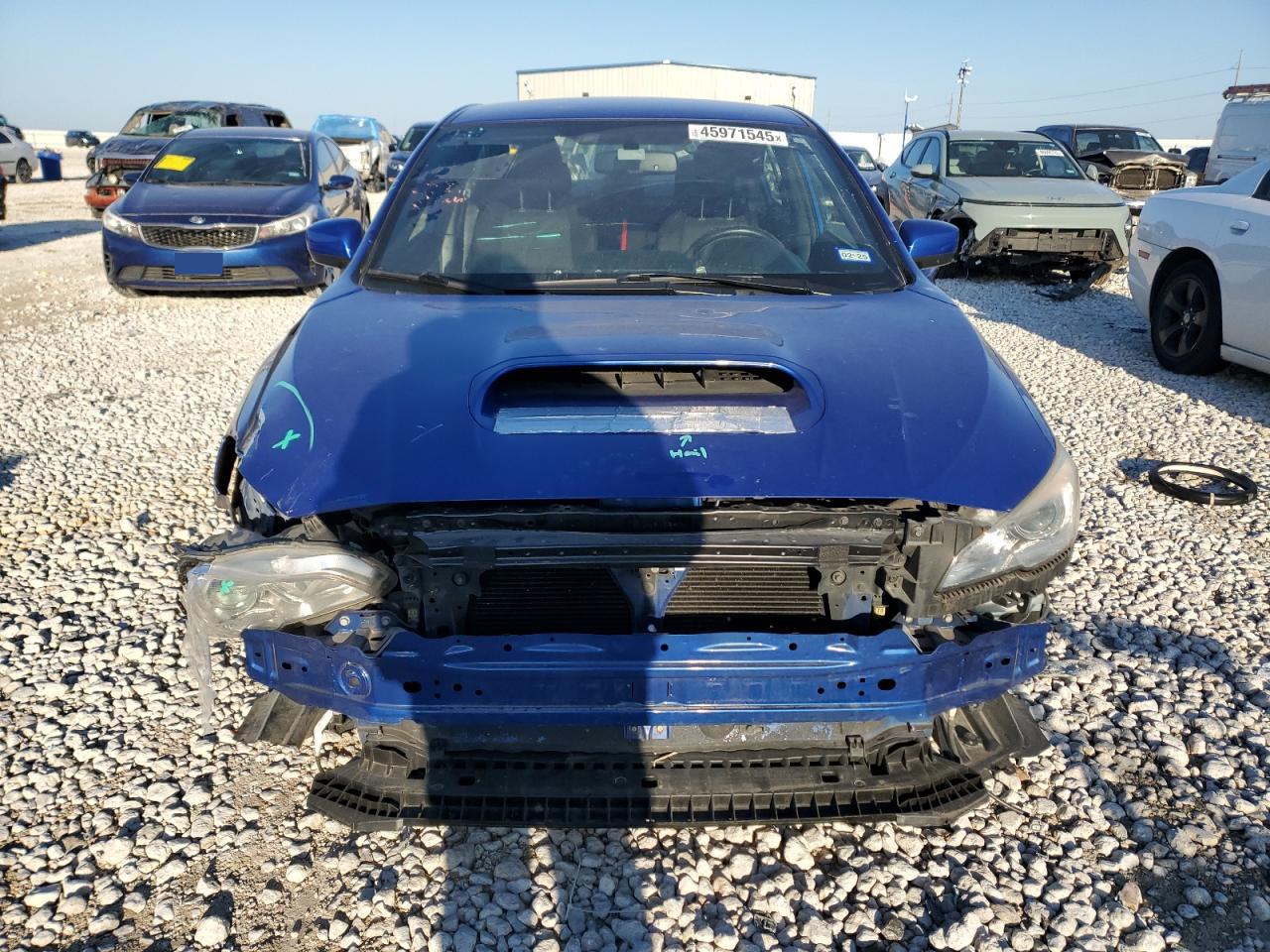 2015 Subaru WRX VIN JF1VA1A69F9824665 Copart auction photo, front end / hail damage thumbnail 5