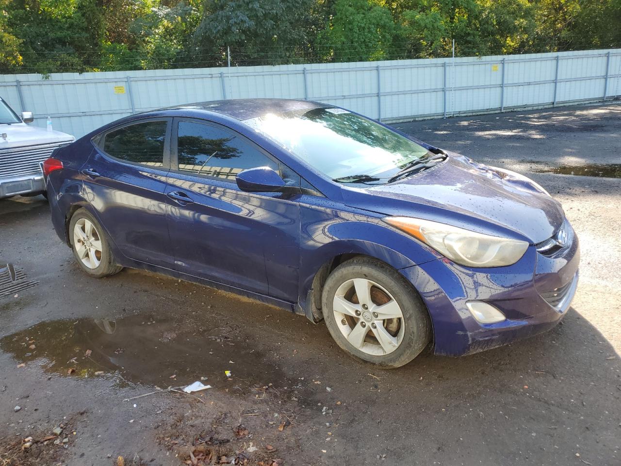 2013 Hyundai Elantra VIN 5NPDH4AE4DH246506 Copart auction photo, front end / side damage thumbnail 4