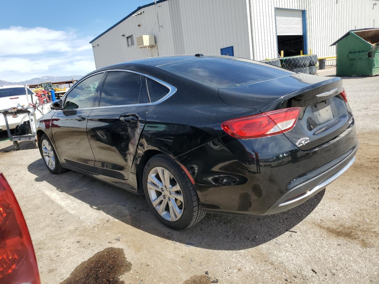 2015 Chrysler 200 VIN 1C3CCCAB1FN740839 Copart auction photo, side damage thumbnail 2
