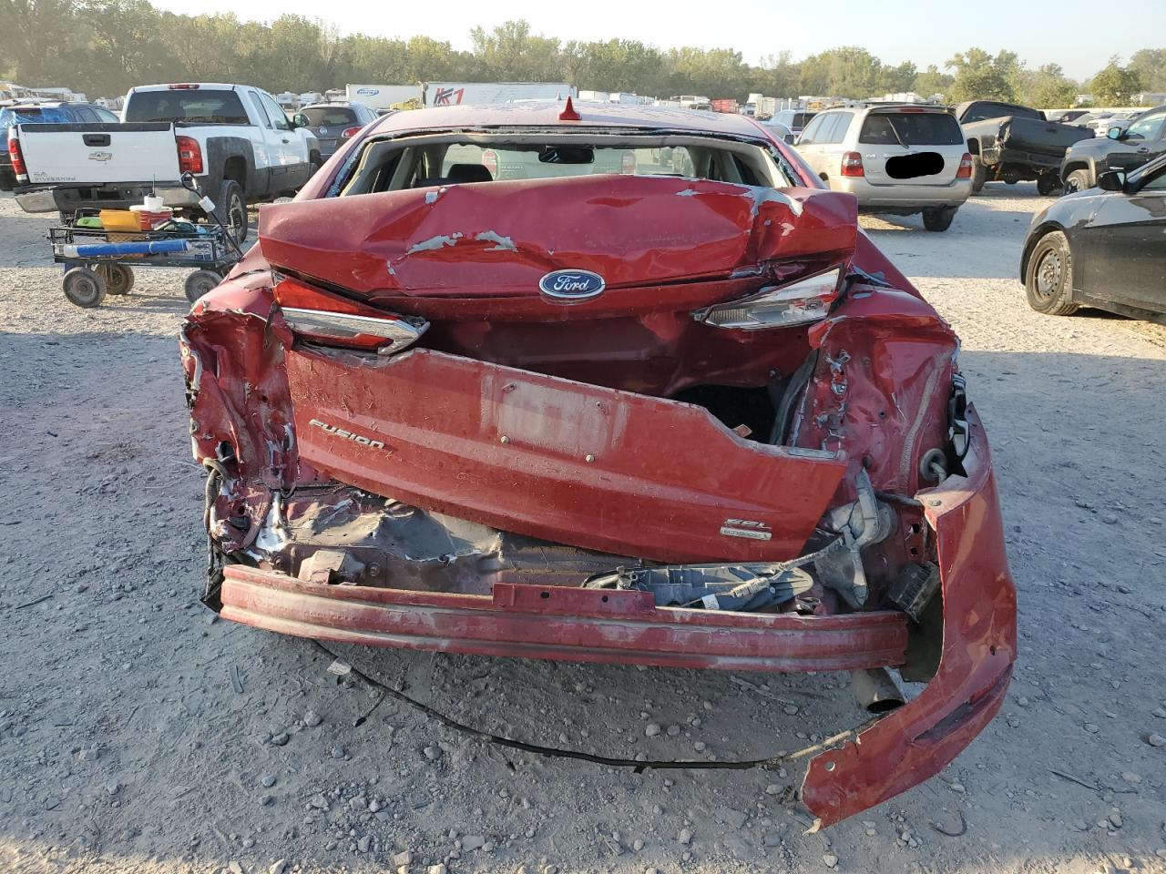 2020 Ford Fusion VIN 3FA6P0CD4LR167315 Copart auction photo, rear end / minor dent/scratches damage thumbnail 6