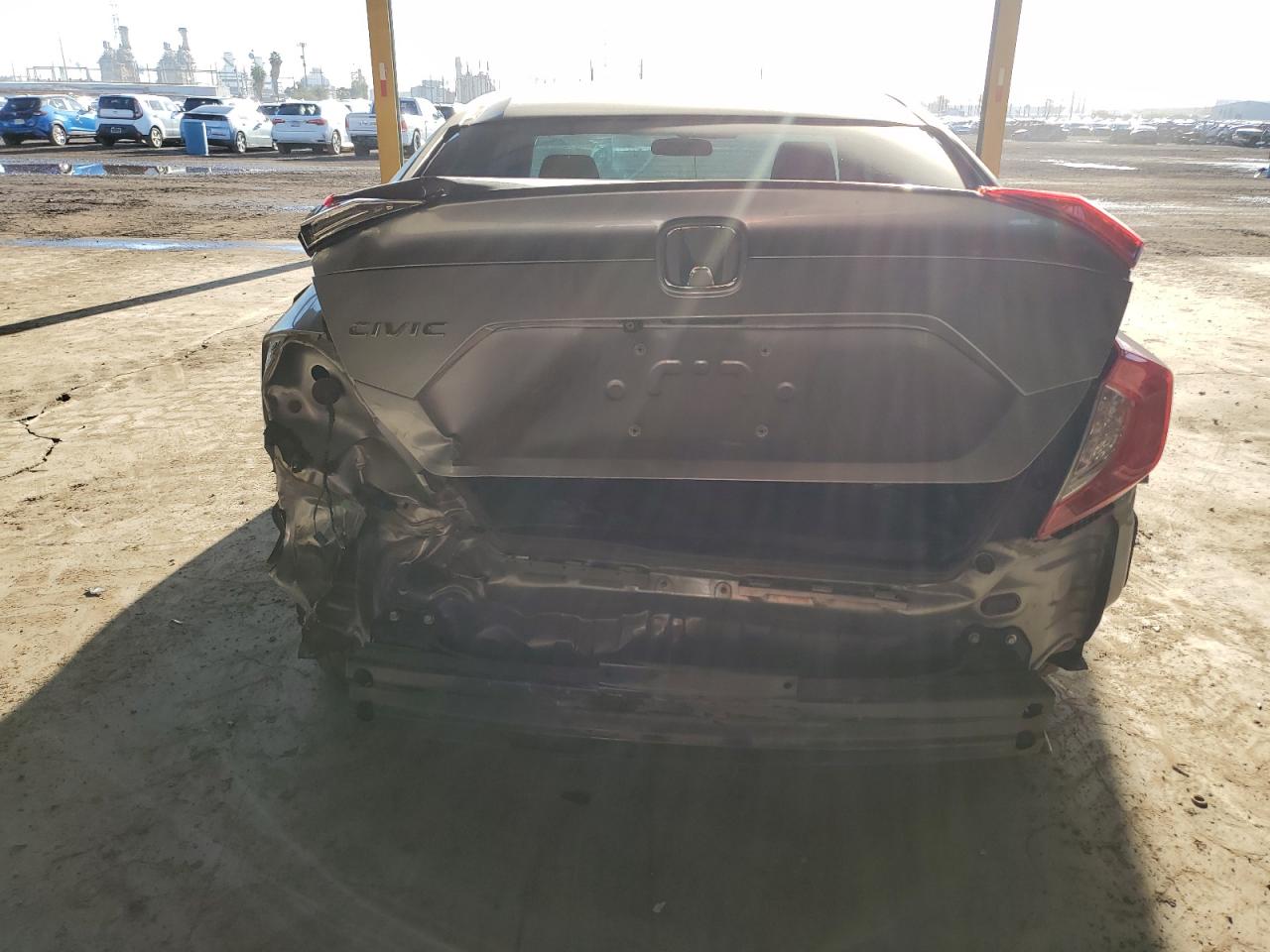 2019 Honda Civic VIN 19XFC2F65KE042215 Copart auction photo, rear end damage thumbnail 6