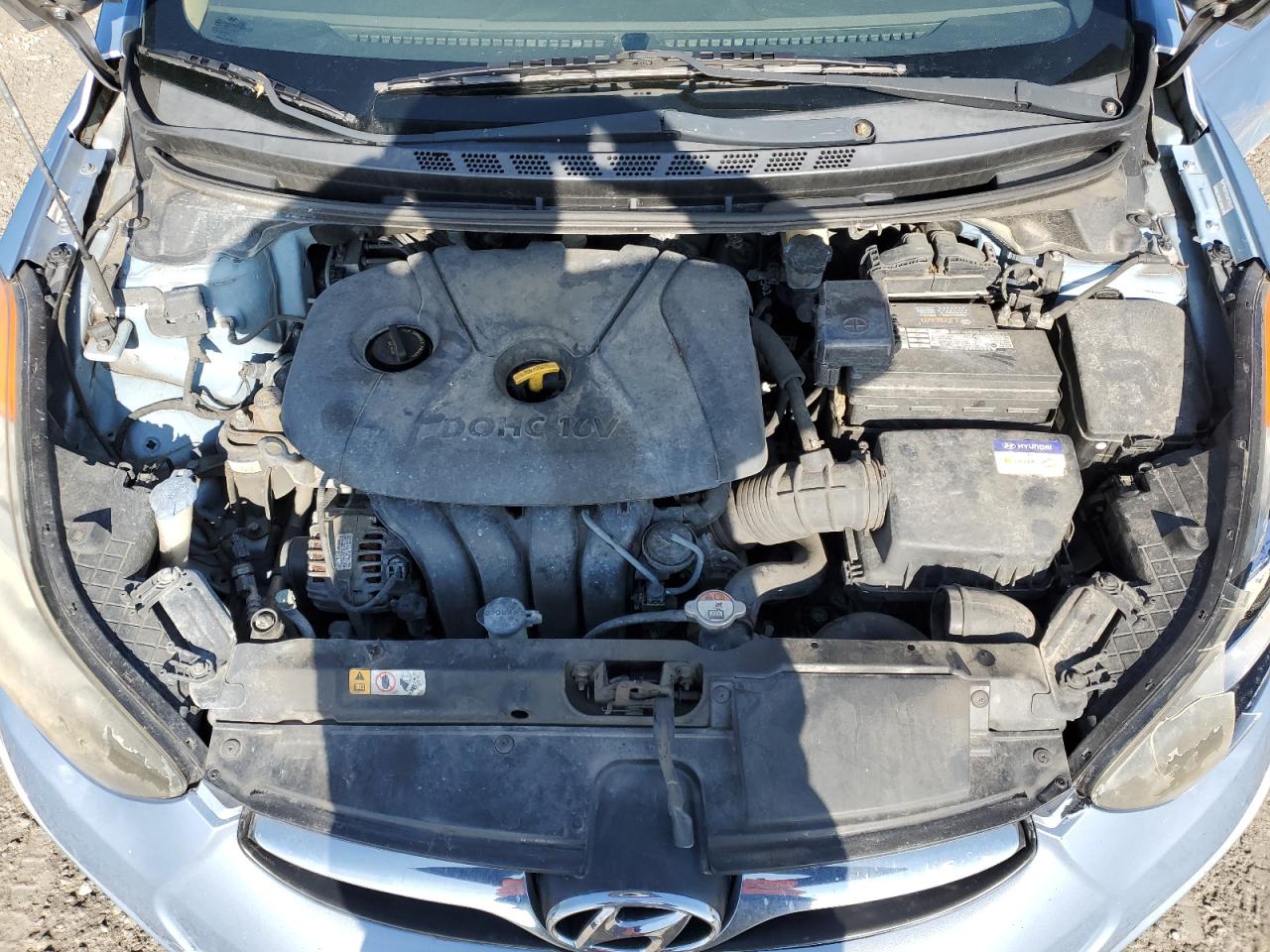 2013 Hyundai Elantra VIN KMHDH4AE4DU488195 Copart auction photo, all over damage thumbnail 11