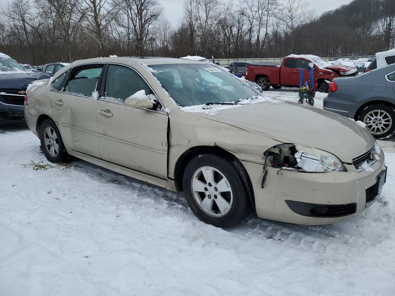 2010 Chevrolet Impala VIN 2G1WB5EK8A1140291 Copart auction photo, front end / side damage thumbnail 4