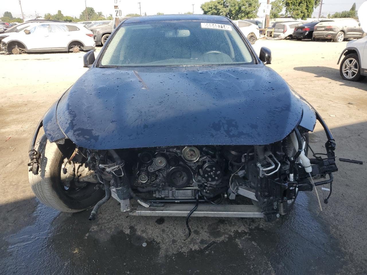 2019 Infiniti Q50 VIN JN1EV7APXKM515064 Copart auction photo, front end / side damage thumbnail 5