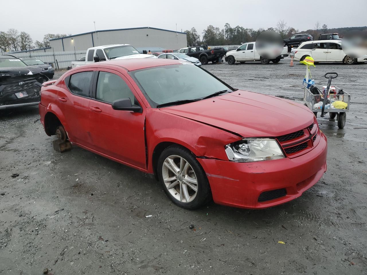 2013 Dodge Avenger VIN 1C3CDZAG6DN771819 Copart auction photo, all over damage thumbnail 4