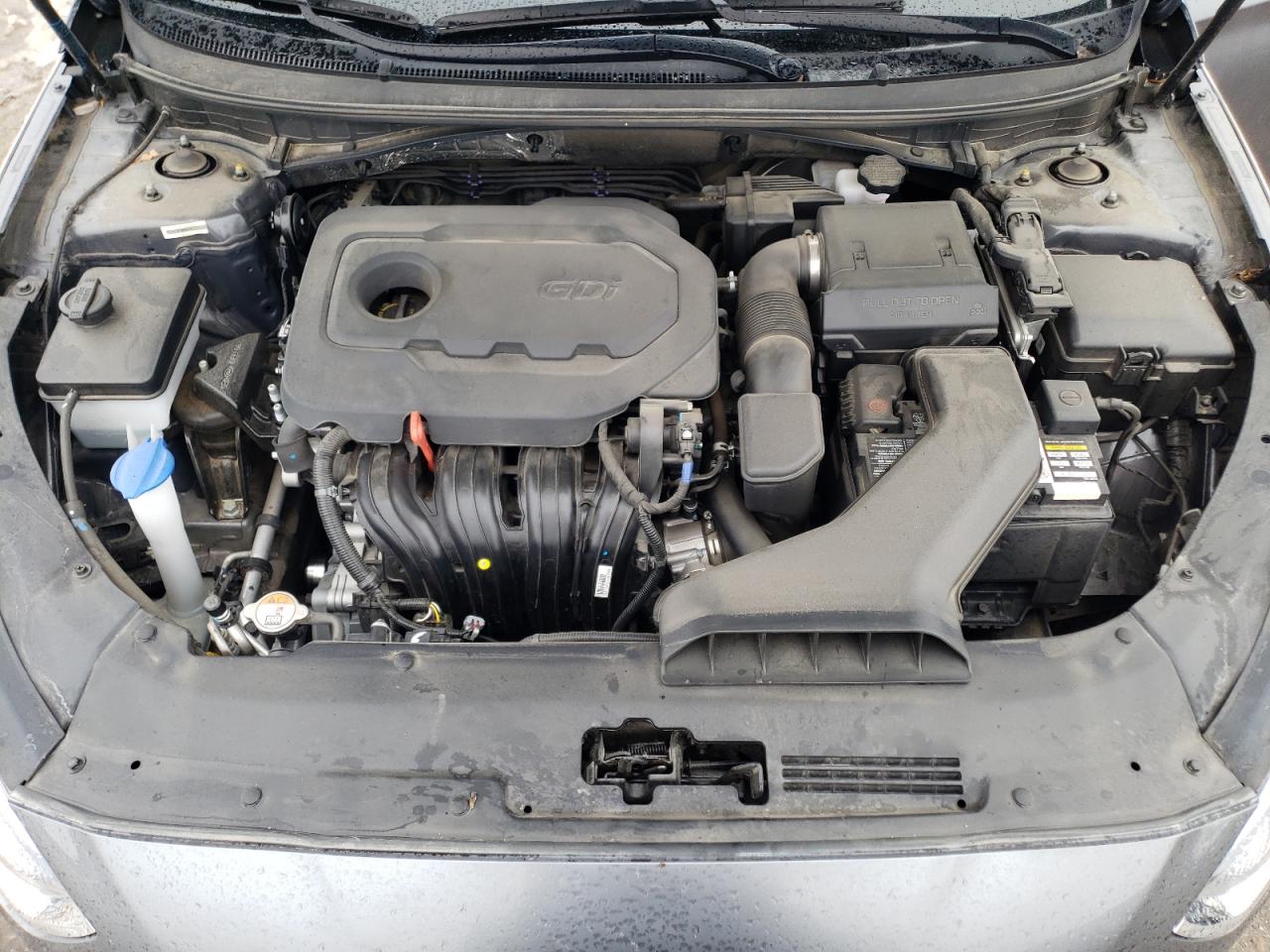 2019 Hyundai Sonata VIN 5NPE24AF4KH734186 Copart auction photo, undercarriage / front end damage thumbnail 11