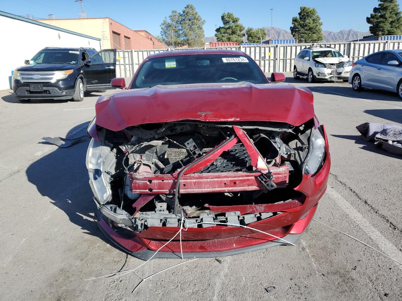 2016 Ford Mustang VIN 1FA6P8AM0G5210302 Copart auction photo, front end damage thumbnail 5